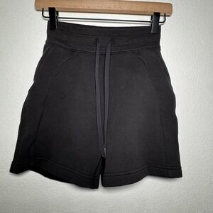 Lululemon Scuba Shorts HR 5" Black LW7CBOS | Size 0